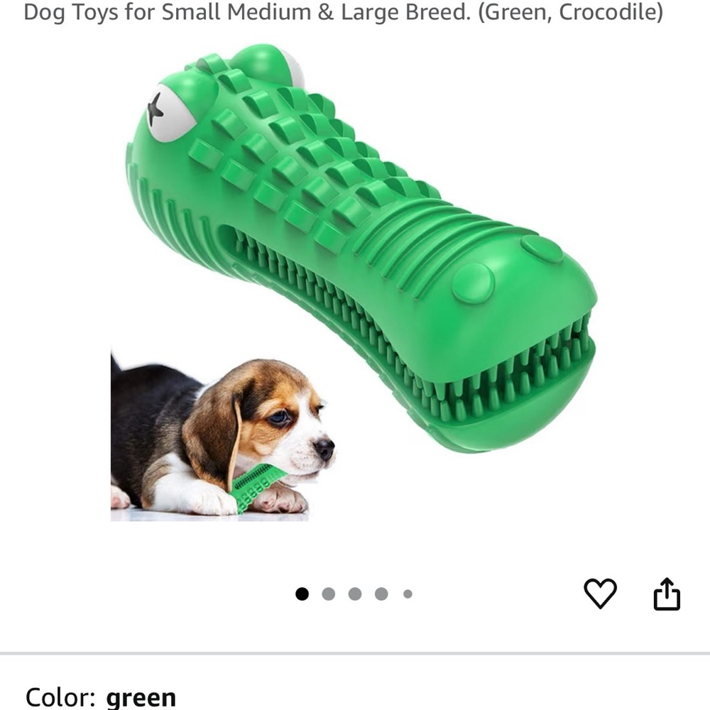 Green Dog Dental Chew Toy